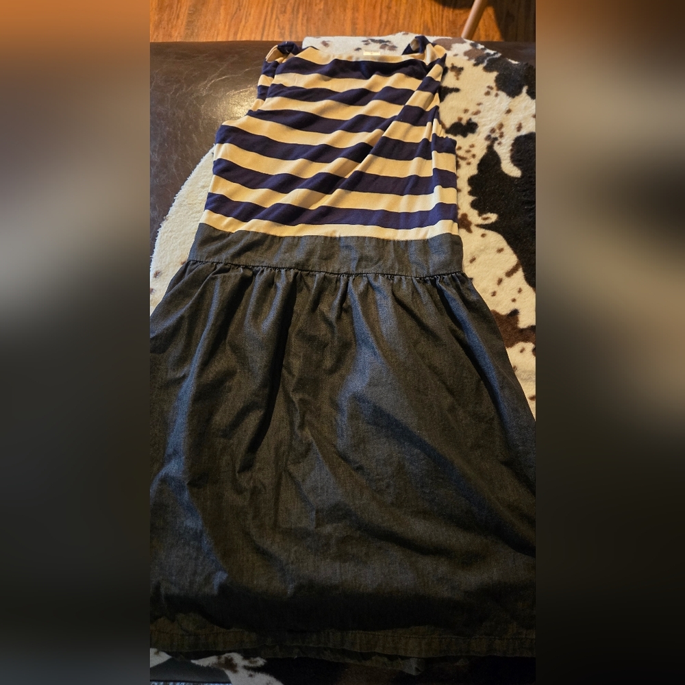 Striped Black and Cream Women's Skirt